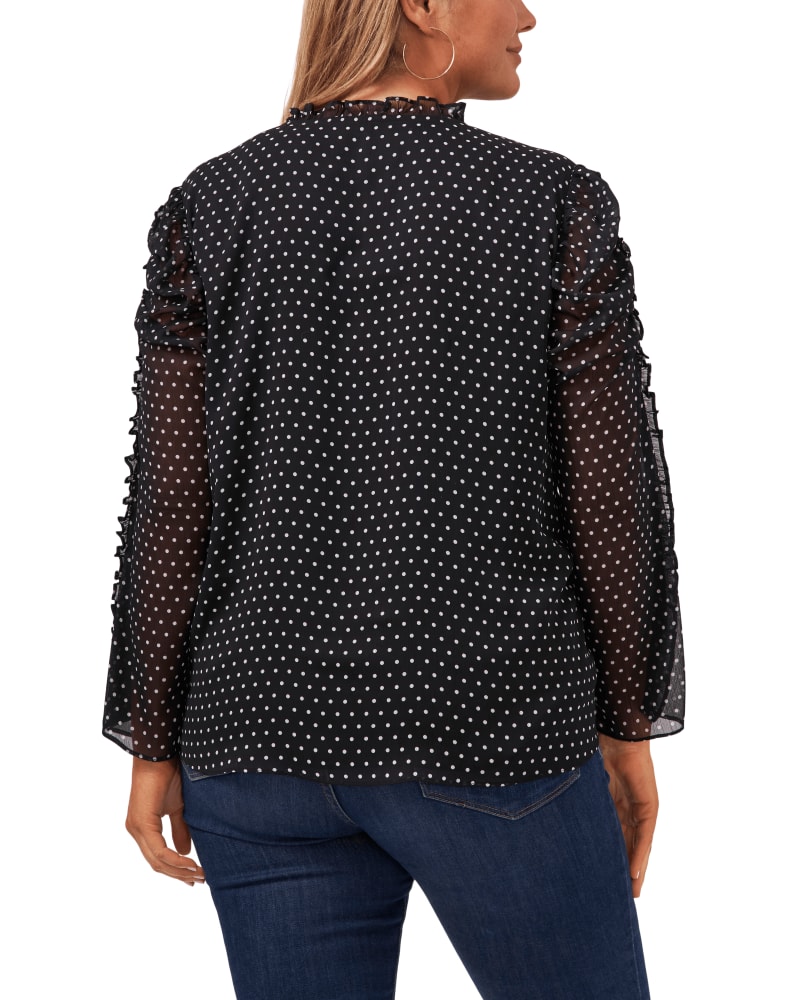 Cece polka dot blouse hotsell